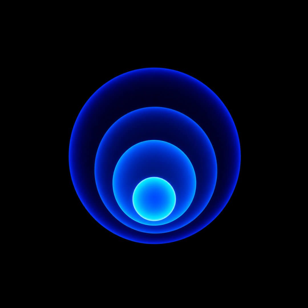Glowing concentric orb representing GPU compute power